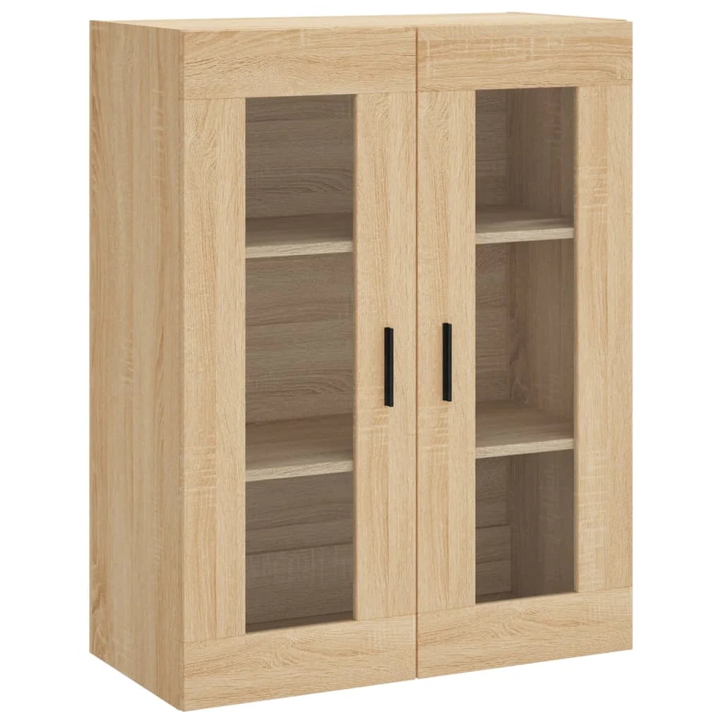 Buffet credenza cassettiera armadio mobile contenitore organizer cucina soggiorno salotto rovere Sonoma alto 69,5 x 34 x 180 cm legno ingegnerizzato marrone 02_0034114