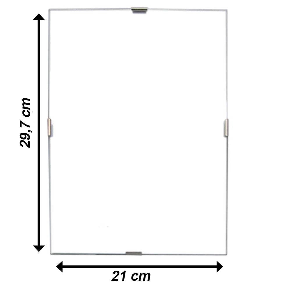 Trade Shop - Cornice A Giorno 21x29,7cm A4 Crilex Cornici Portafoto Puzzle Poster Foto Stampe -
