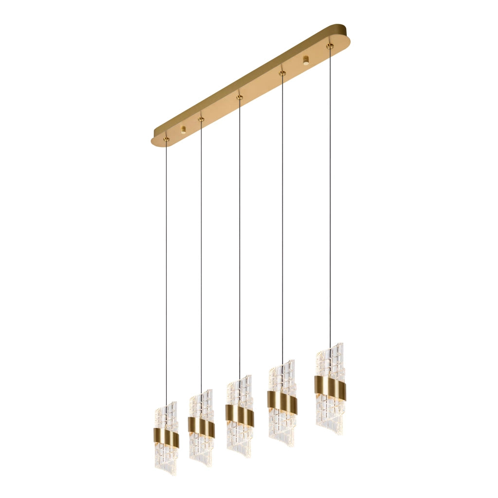 Lampada sospensione KLIGANDE oro vetro LED 7W Lucide