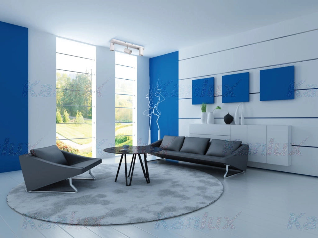 Applique soffitto Kanlux Evalo 3 luci bianco/cromo GU10