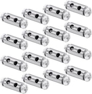 16 klemme cavi - cavo clemma con estremità a vite - adatta per cavi con diametro di 1-2 mm e cavi in acciaio - in acciaio robusto con due estremità