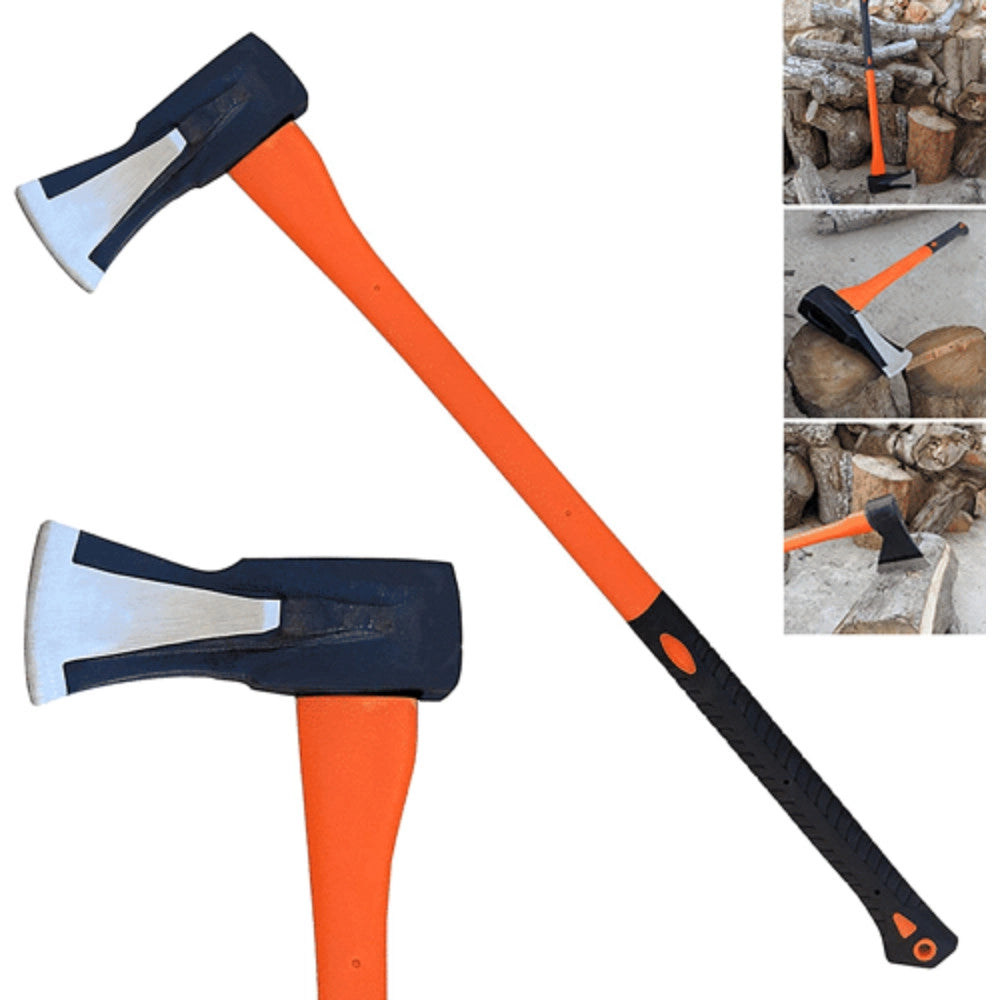 Trade Shop - Mazza Accetta Ascia Spaccalegna 2kg Manico In Abs Professionale Legna -
