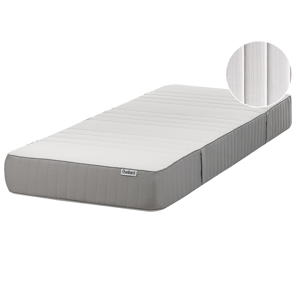 Materasso in schiuma di lattice duro e compatto sfoderabile Imbottitura 80 x 200 cm bianco camera da letto