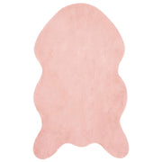 Tappeto del soggiorno | Tappeto antiscivolo in sintetica di coniglio OLITE Rosa
