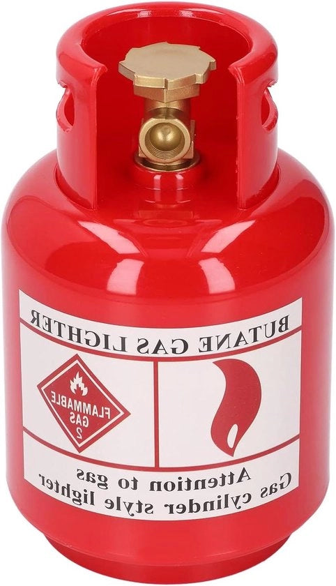 Gasfles in plastica per regalo di Natale - Rosso.
