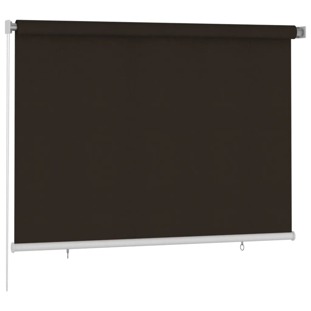 vidaXL Tenda a Rullo per Esterni 200x140 cm Marrone HDPE