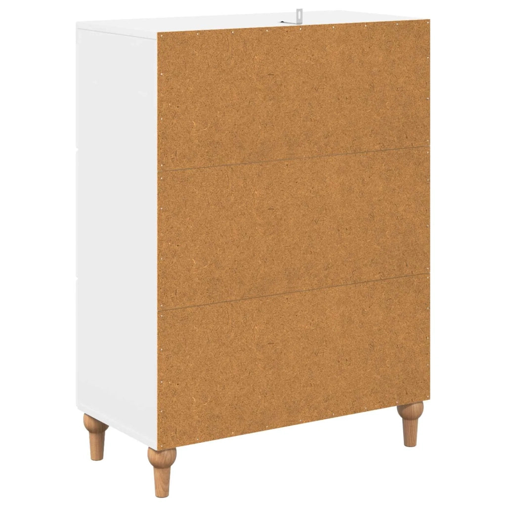 Mobile con Cassetti Bianco Lucido 66 x 34,5 x 90 cm