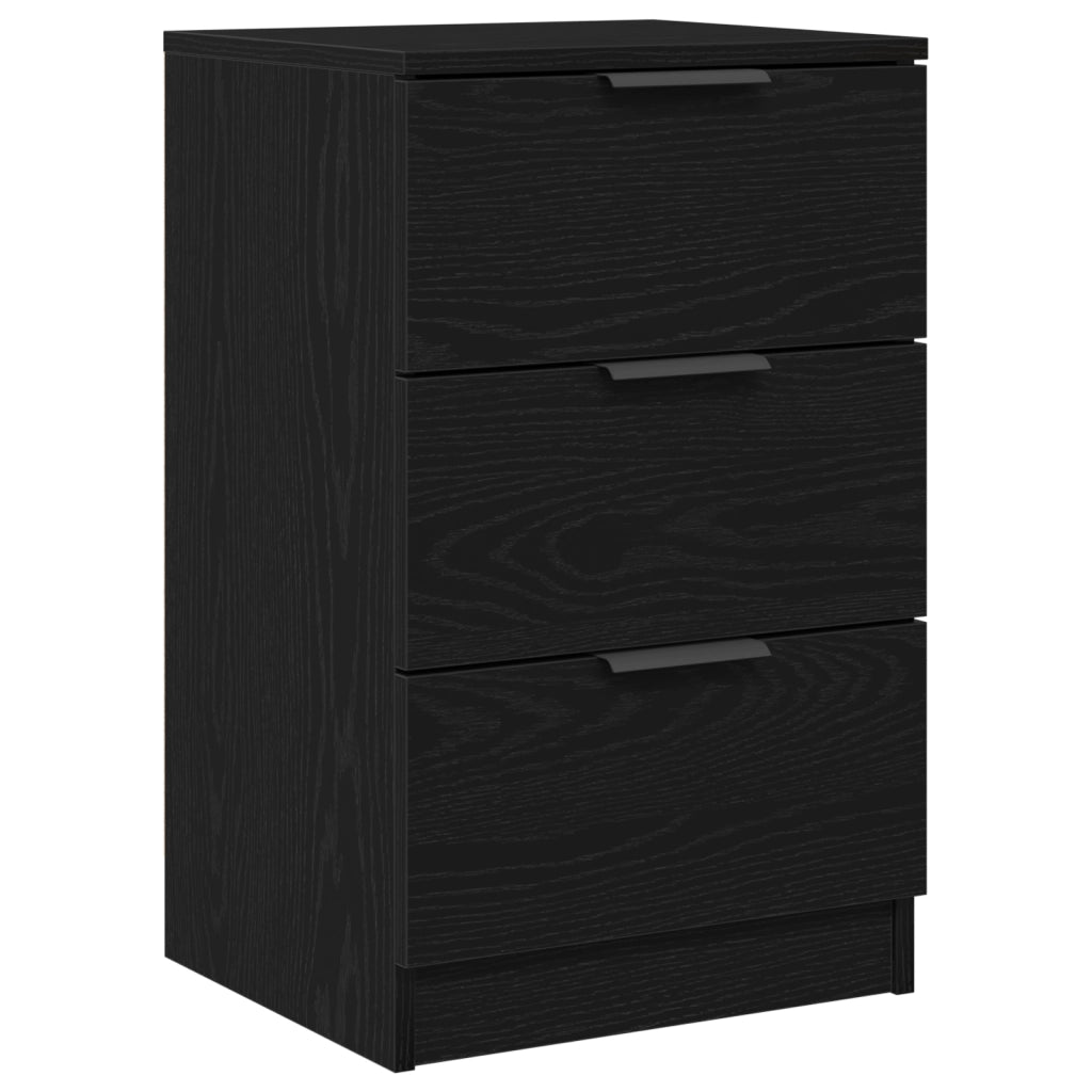 Comodino in Rovere Nero  - 40x65x65 cm