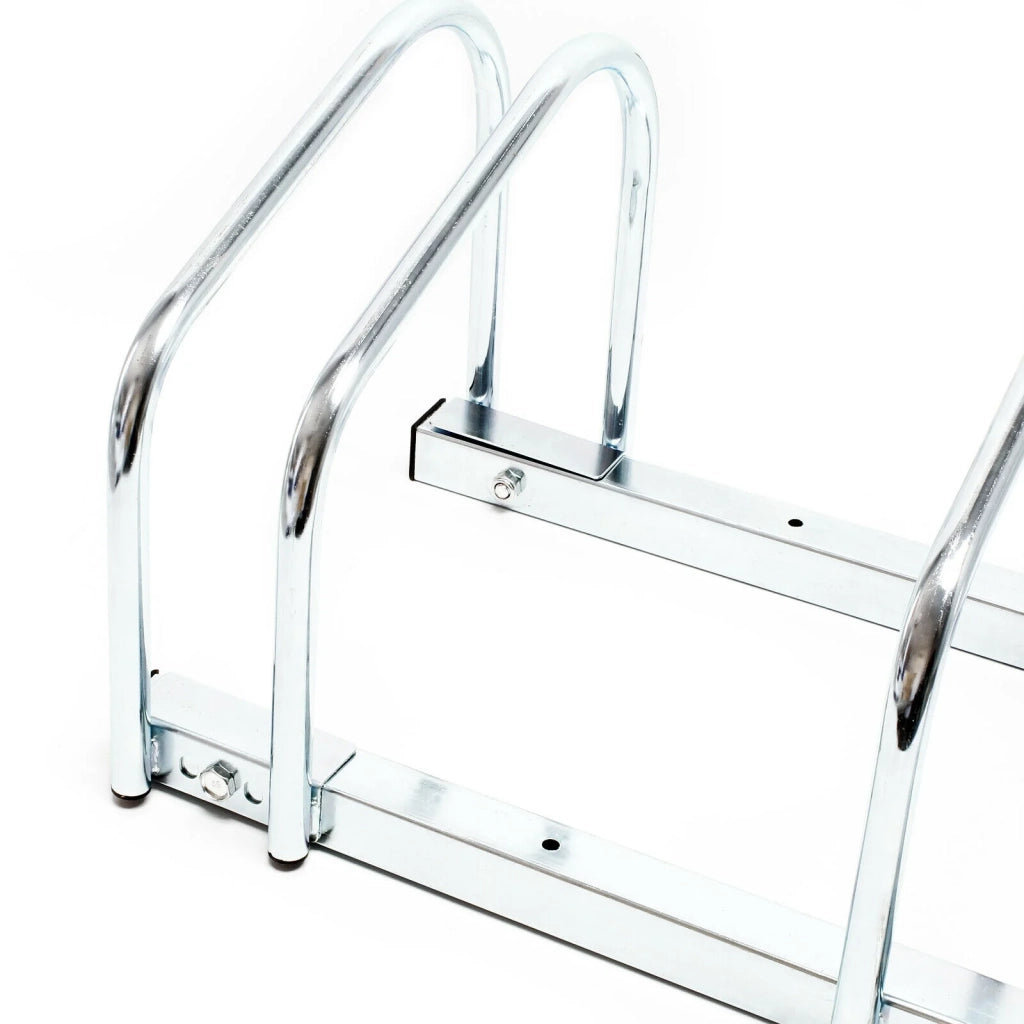 Portabiciclette da pavimento per 4 biciclette 95 cm metallo zincato bicicletta 16_0001500