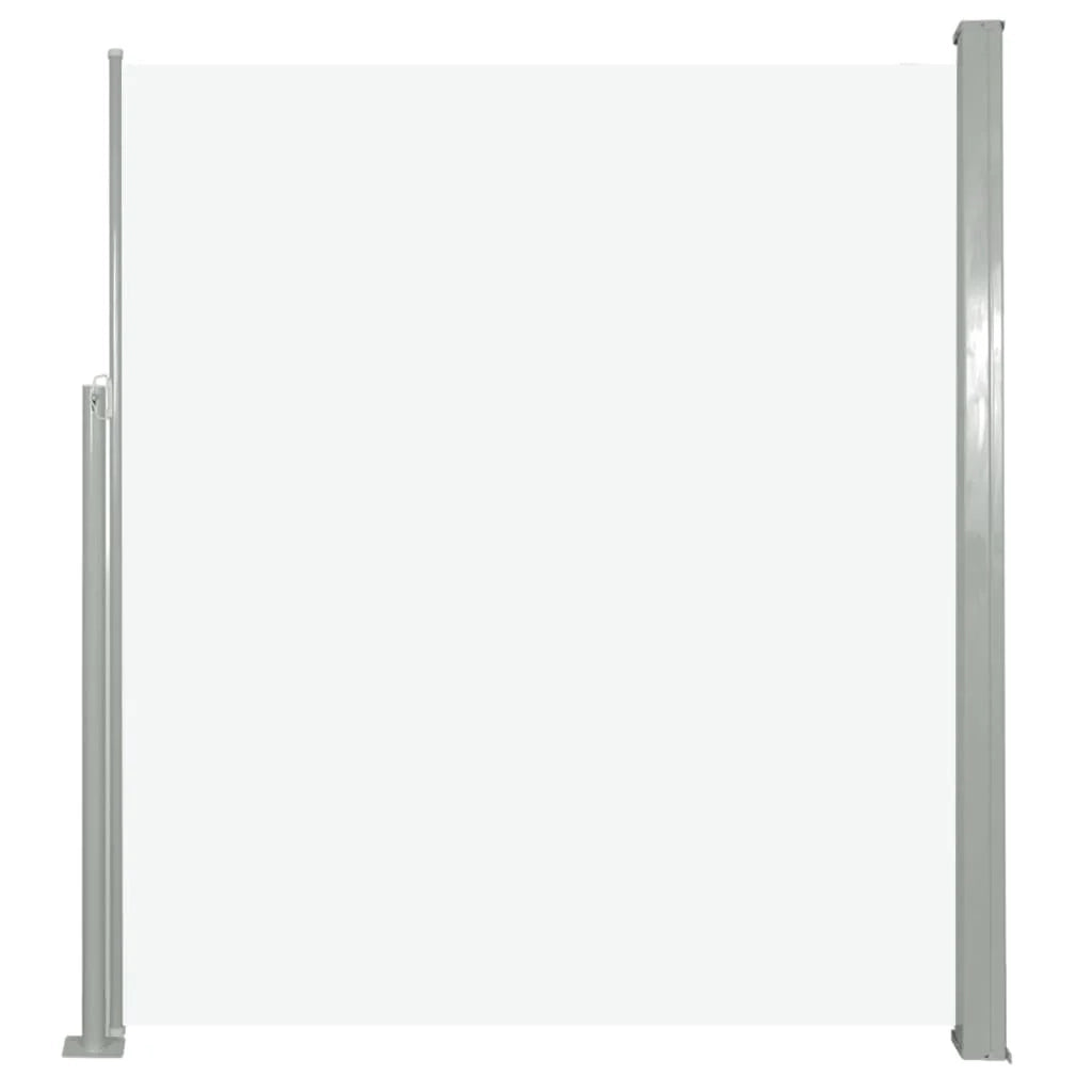 Tenda da sole parasole laterale retrattile per patio giardino terrazza balcone schermo di protezione visiva 160 x 500 cm crema 02_0007094