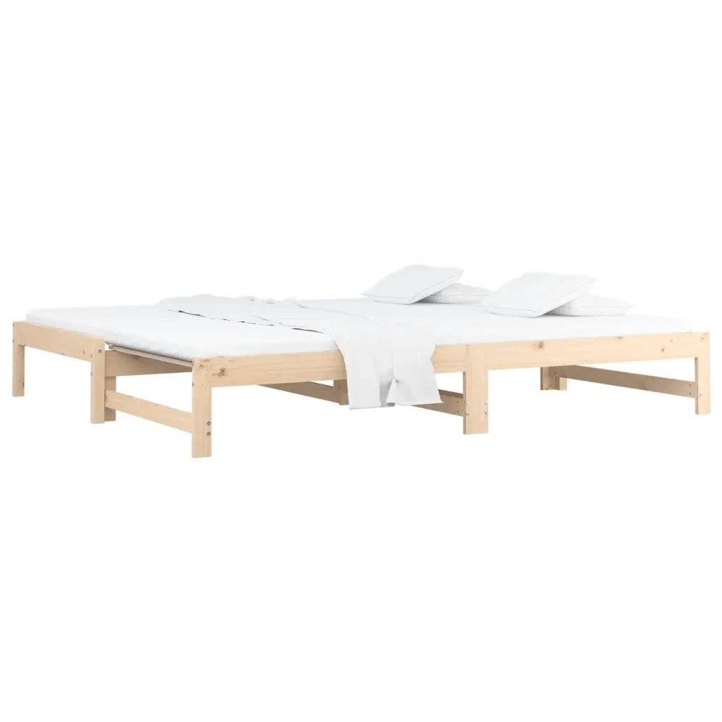Dormeuse Estraibile 2x(90x190) cm Legno Massello di Pino cod mxl 63802