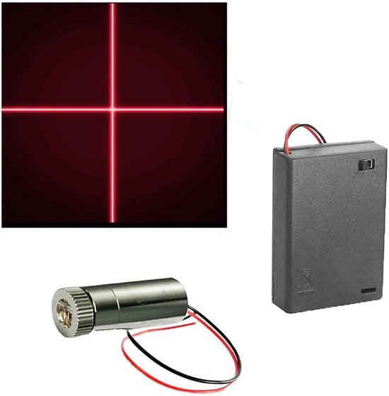 Modulo laser rossa - 650nm diodo con driver - Lente in plastica - Otrebbi AA - Utilizzo manuale - Ideale per robot e smart home