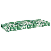 Cuscino per Panchina Motivo a Foglia 110x40x8 cm Tessuto Oxford