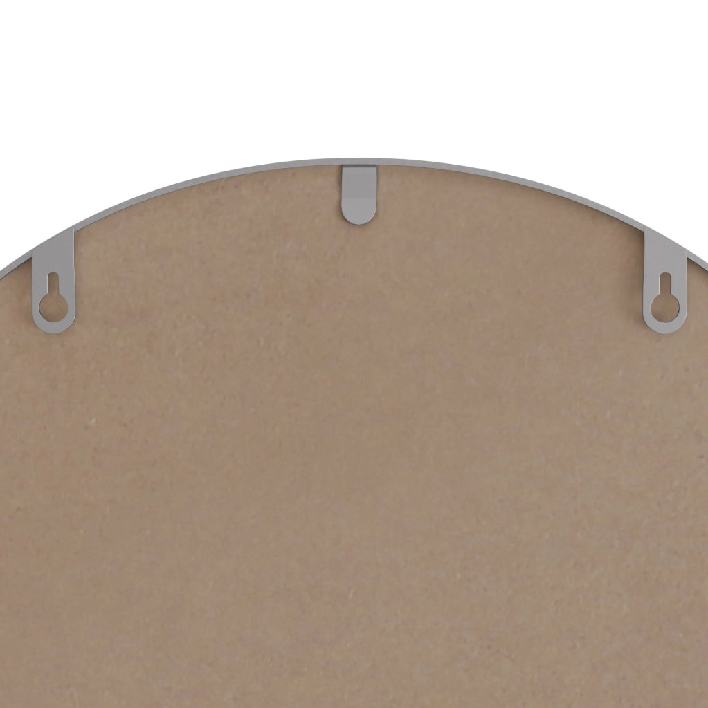 Specchio rettangolare da parete 61 x 101 cm con cornice in ferro; argento