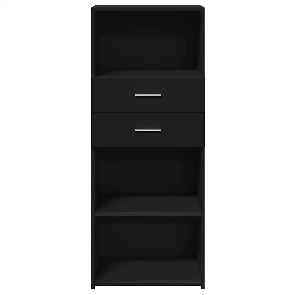 Credenza Nera 50x42,5x124 cm in Legno Multistrato 846174