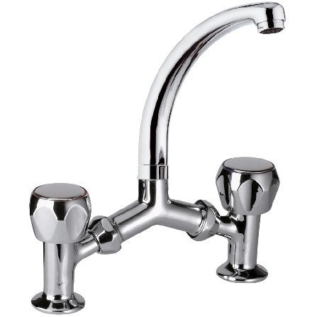 Rubinetto a ponte con canna a c serie 1000 2000 remer