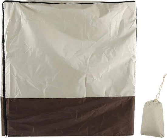 Copriporta per sedia pieghevole - Impermeabile - Con tasca di stoccaggio - Beige - 102 x 33 x 104 cm