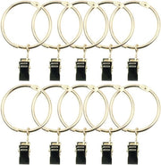Giradischi anti-ossidativi, 40 pezzi, acciaio inox lucido, con clip, dorato
