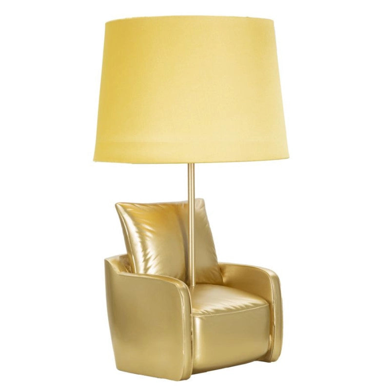Lampadelle A Da Comodino Midcentury Gialla cm ø 26x46