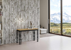Tavolo Salvaspazio Allungabile 120x45/90x80/78 cm Ghibli Double Quercia Naturale
