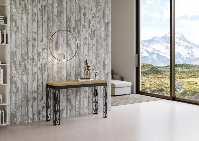 Tavolo Salvaspazio Allungabile 120x45/90x80/78 cm Ghibli Double Quercia Naturale