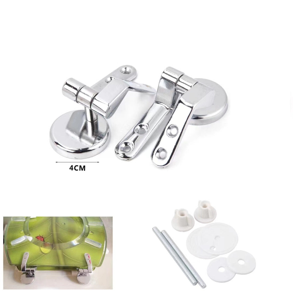 KIT CERNIERE METALLO 4CM MANIGLIE 68 E 61 MM COPRIWATER BAGNO WC GANCI 02057