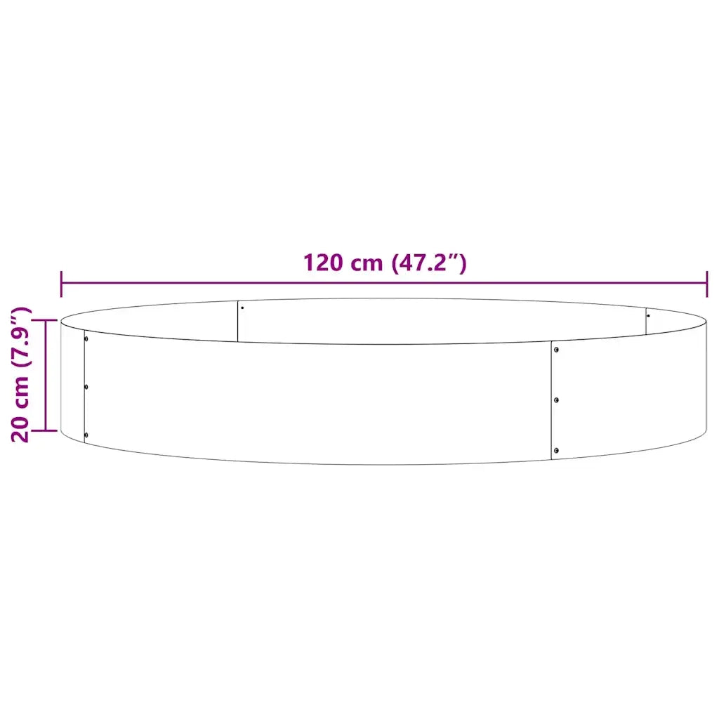 Anello per vaso Bianco 120 x 120 x 20 cm CFW4791707