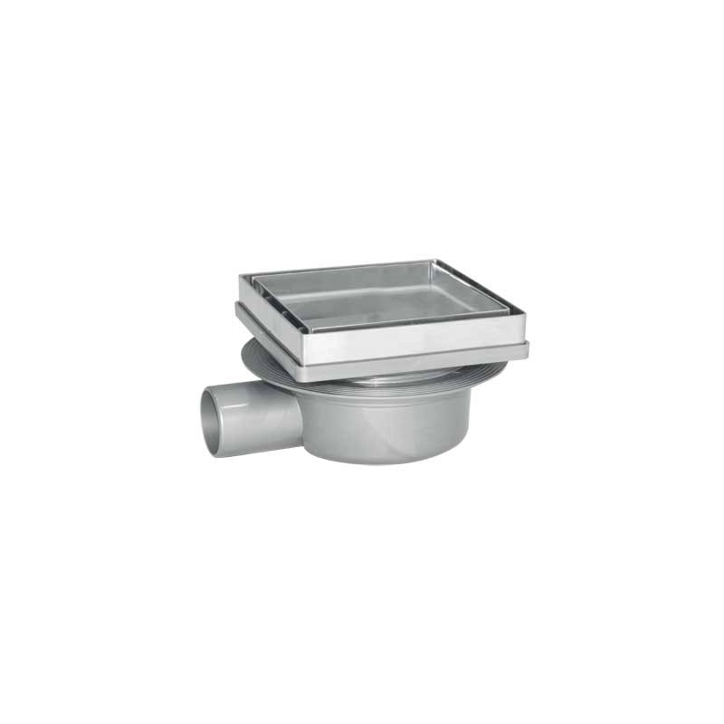 CHIUSINO CON PORTA PIASTRELLA 13x13 cm - scarico Ø 40 mm