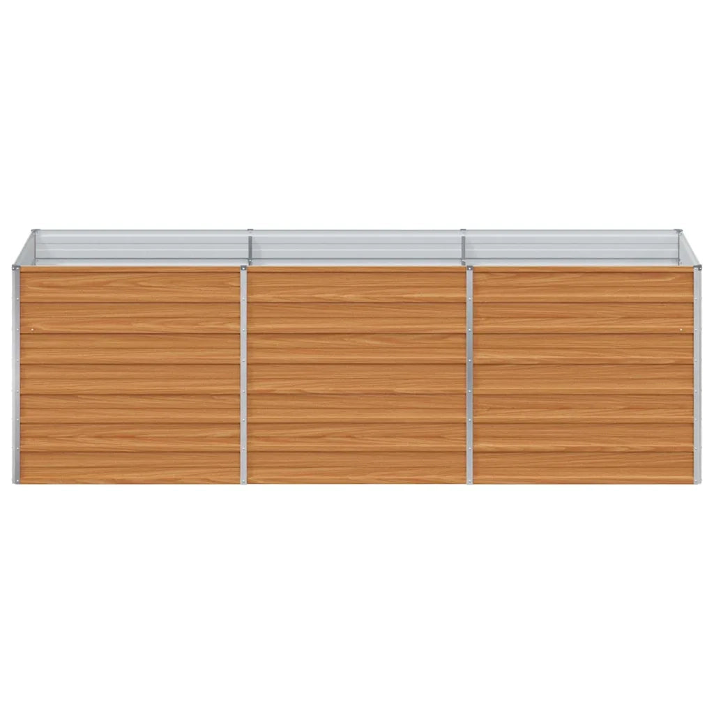 Fioriere | Cassetta per fiori | Letto rialzato da giardino Marrone Chiaro 240 x 80 x 77 cm