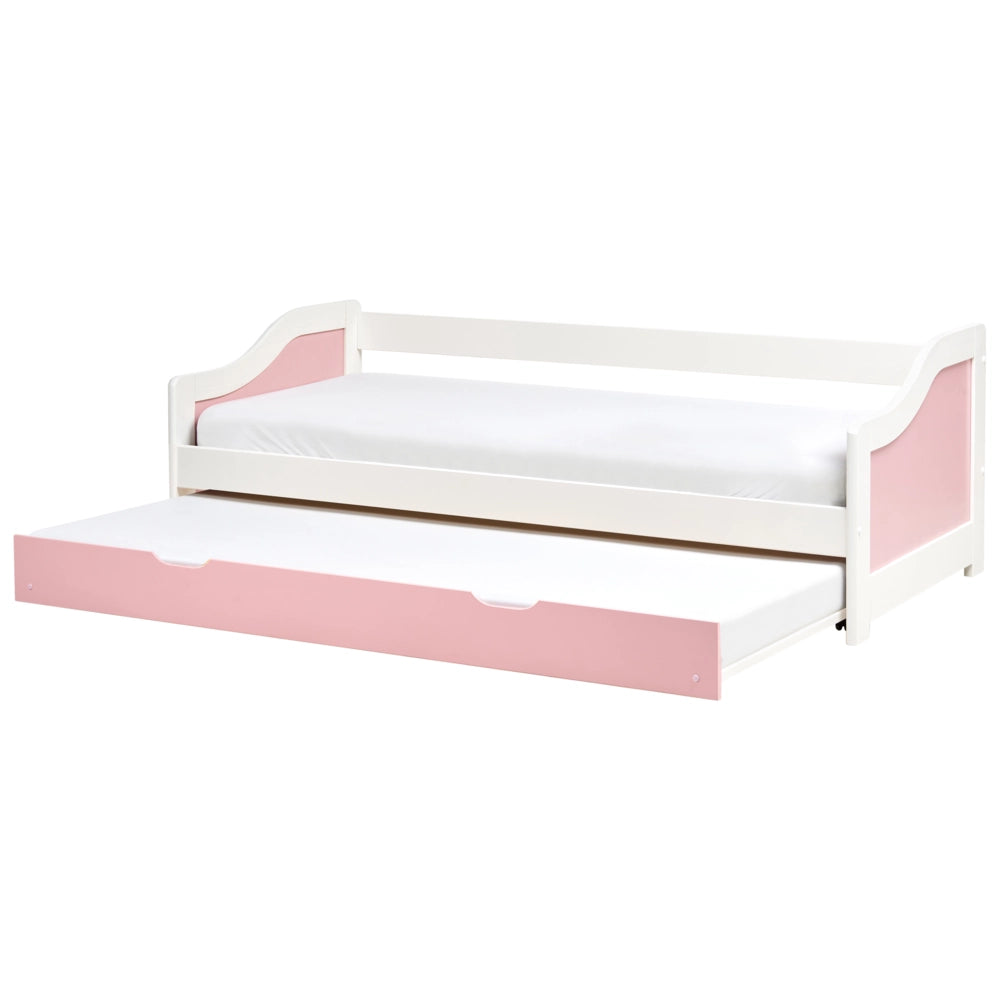 Letto a scomparsa in legno di pino chiaro con struttura in velluto UE misura singola 90 x 200 cm Telaio a doghe Extra Telaio a scomparsa