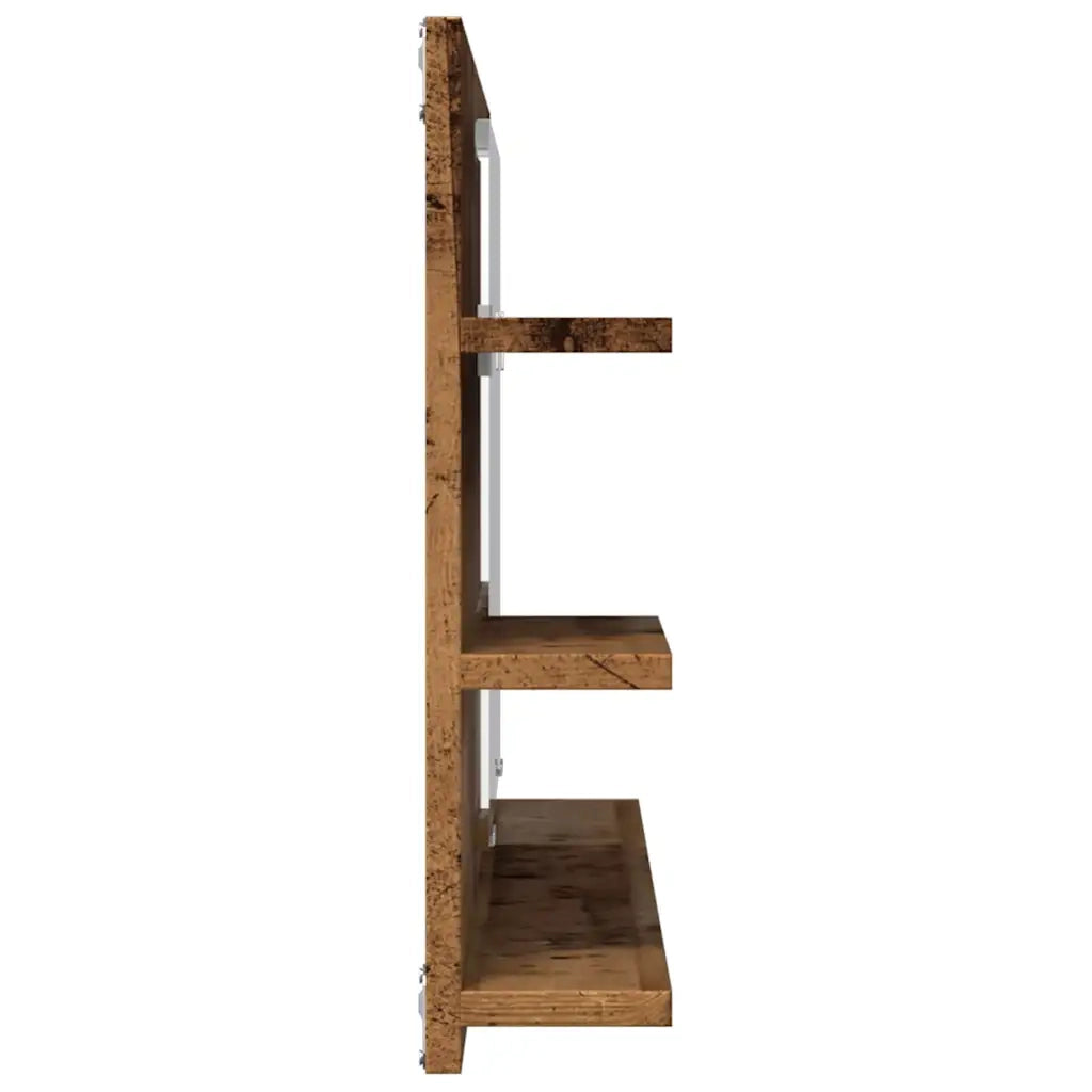 vidaXL Mobile da Bagno Legno Antico 90x11x45 cm in Truciolato