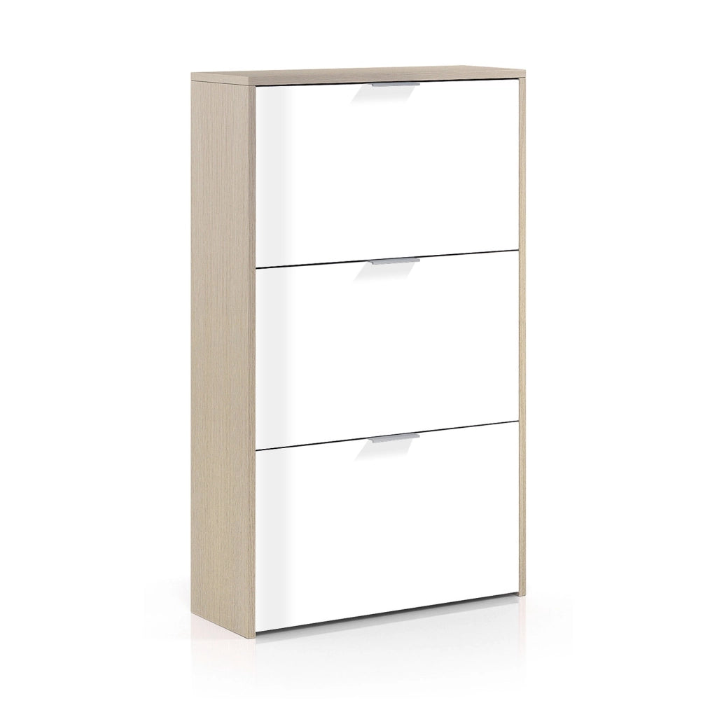 Mobile Portascarpe Asca, Scarpiera 18 Paia, 60x22x113h cm Marrone Rovere