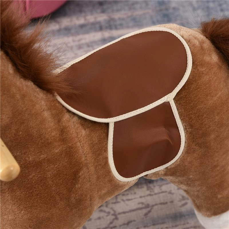 CAVALLO A DONDOLO PER BAMBINI 36-72 MESI CON SUONI REALISTICI MARRONE