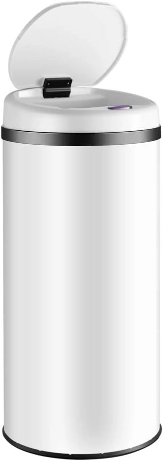 ® Cestino a Sensore incl. Cavo di Ricarica Acciaio Inox Display LED Touchless Pattumiera Smart Raccolta Differenziata