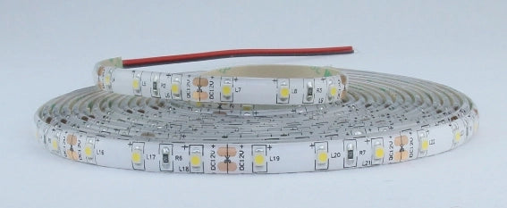 STRISCIA 5M IP65 3528 60LED/M 12V 4,8W/M 420LM/M 4000K