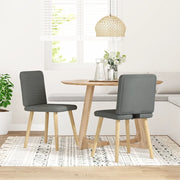 Sedie da Pranzo 2 pz Grigio Scuro in Tessuto 4101145