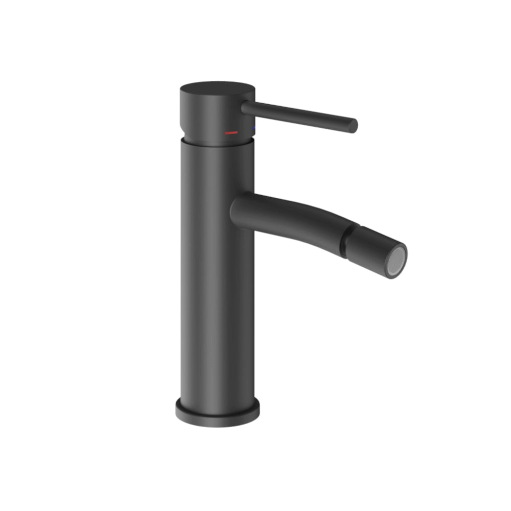Miscelatore monocomando bidet jazz installazione rapida piletta click clack *** finitura- nero opaco, confezione 1