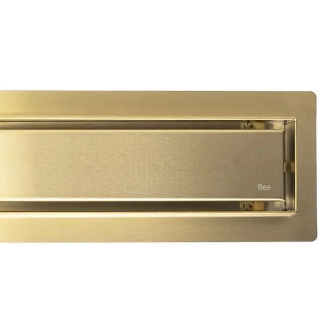 Scarico Lineare Rea Neox Pro Brush Gold 90