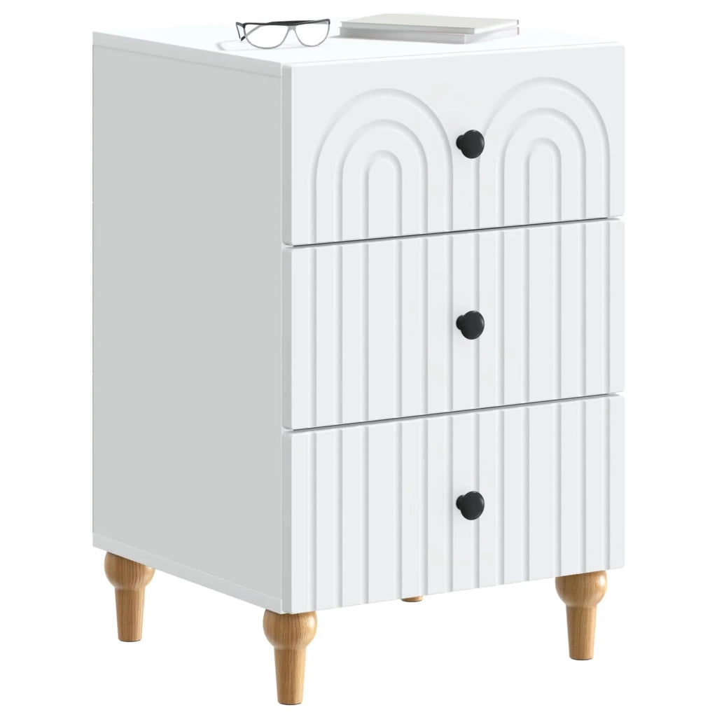 Armadio da Notte Bianco 43x 41 x 66,5 cm Legno ingegnerizzato 894095