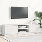 Mobile Porta TV Bianco 140x40x35,5 cm in Legno Multistrato 800648