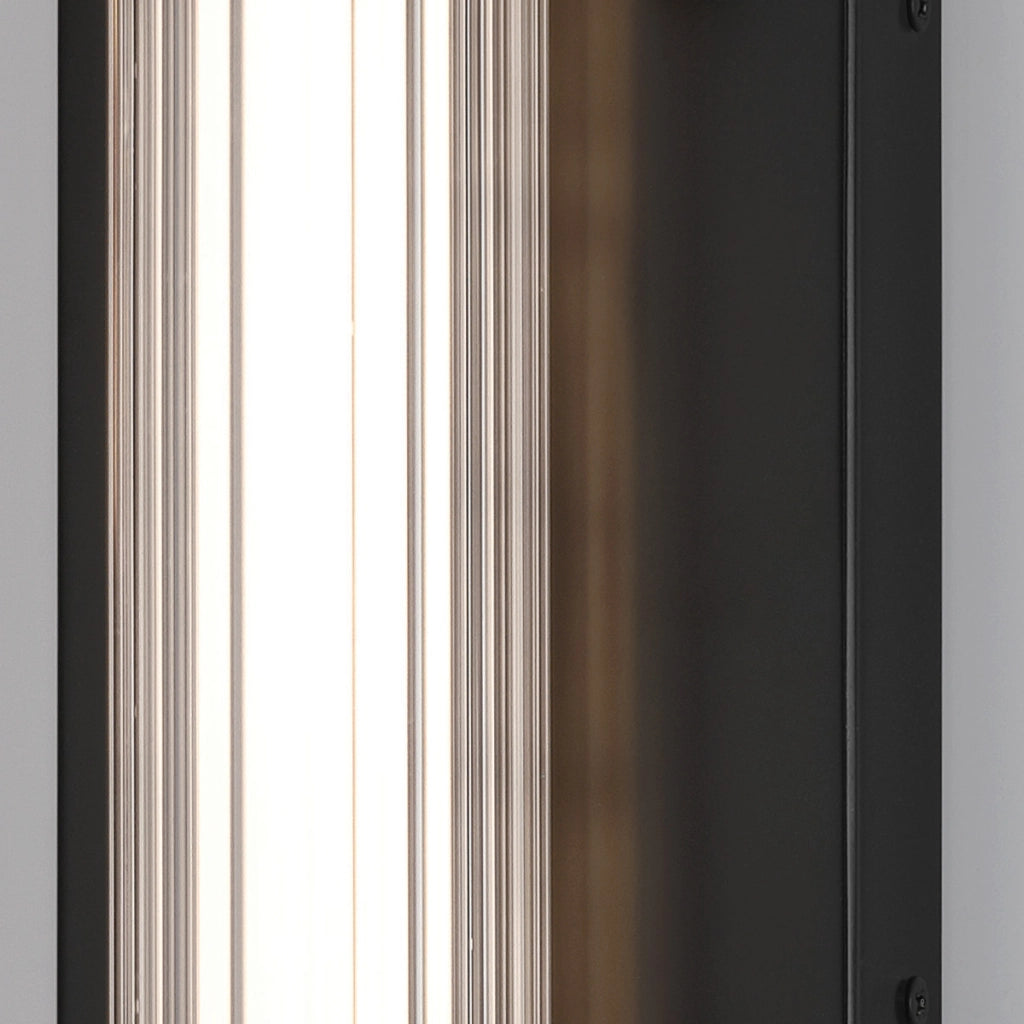Applique LED esterna Fayton nera 54cm 21,6W IP44 3000K