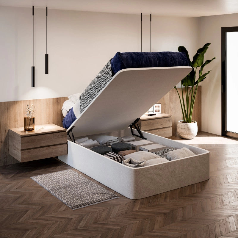 Lotto di 2 barre appendiabiti per armadio Luxe lunghi 1,15 m con reggitubi, Alluminio e Tecnoplastica, Verniciato Grig..
