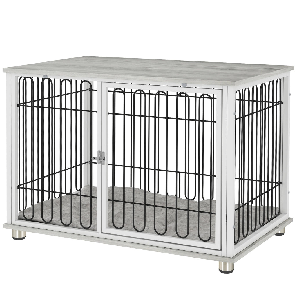 Casetta Cane Grigio con Cuscino ¨C zephmum ¨C 90x58x62.5 cm