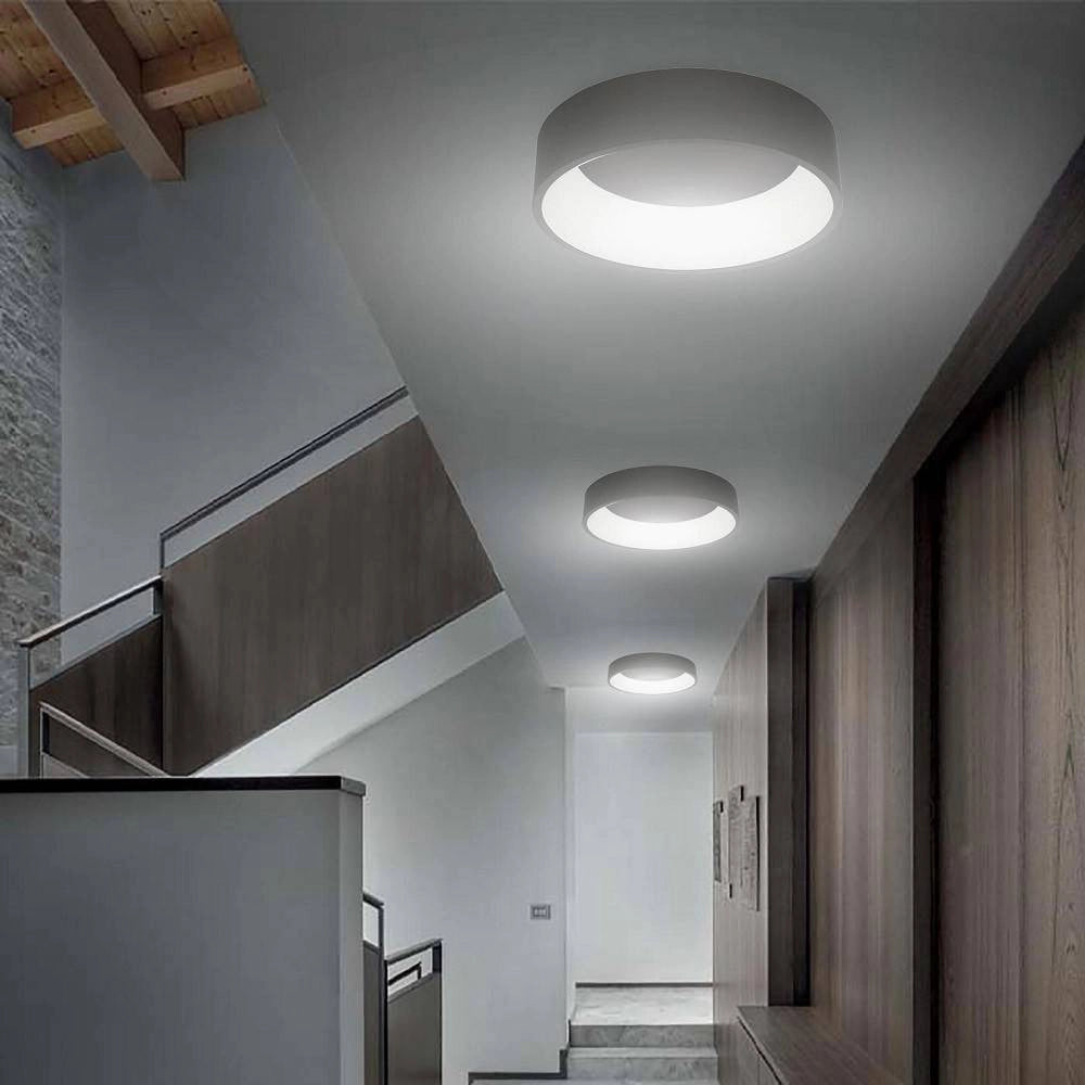 Trade Shop - Plafoniera Tonda Led 30 W Cct 3000k 4000k Lampada Soffitto Parete Muro Luce 40cm -