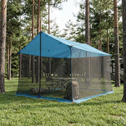 Telo da campeggio con pareti in rete Blu 340 x 260 x 220 cm 42028564