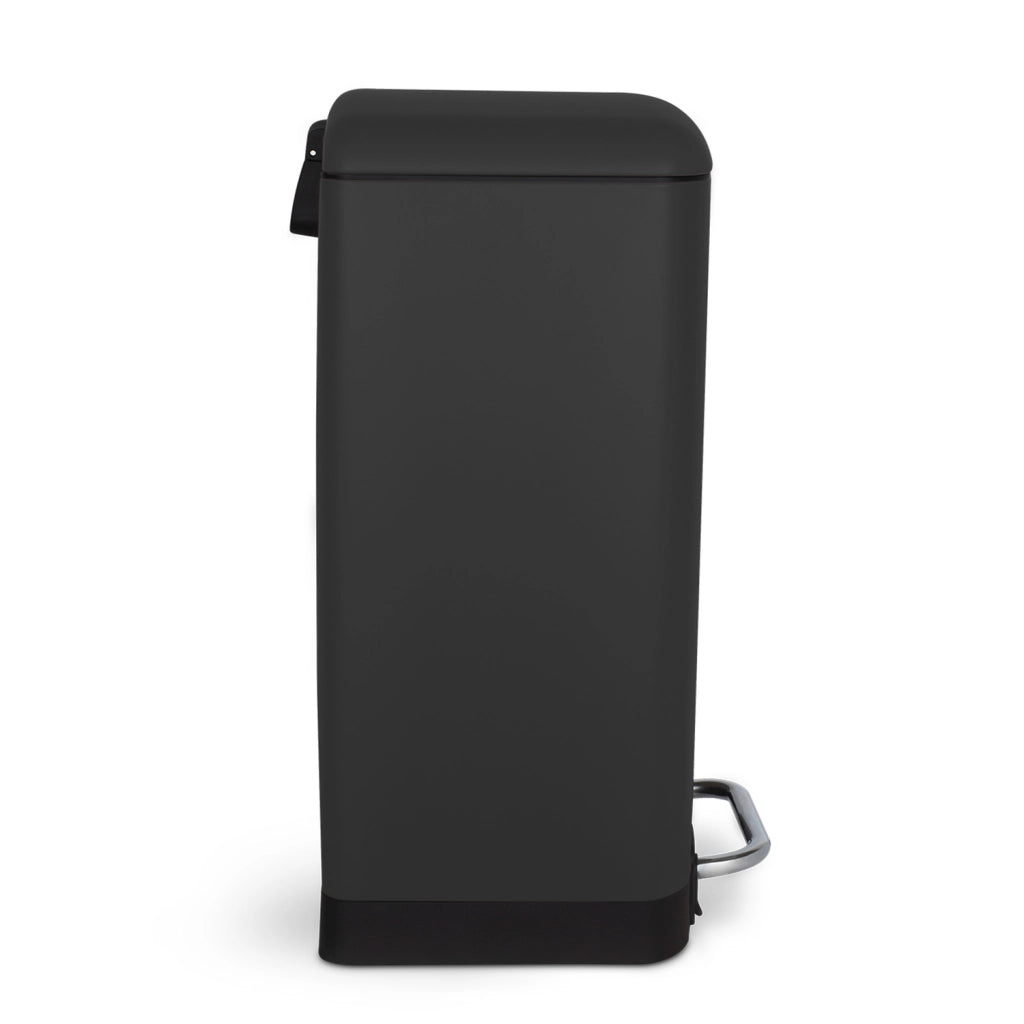 Les Collectors Pattumiera da cucina a pedale in acciaio inox N°531, capacità 20 L, grigio antracite