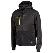 U-power WFU275BC Galaxy Felpa Full Zip Cappuccio Regolabile Traspirante Antivento Bande Riflettenti colore Black Carbon