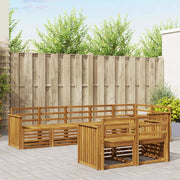 Set divani 8 pcs Naturale Legno di Acacia Massello 3375004
