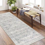 Loper per Sala da Pranzo, Gang, 80x200cm, Antiscivolo, Lavabile, Loper per Cucina, Loper per Piscina Corta, Loper in Pelle Finta, Loper per Camera da Letto, Loper per Salotto (Beige)