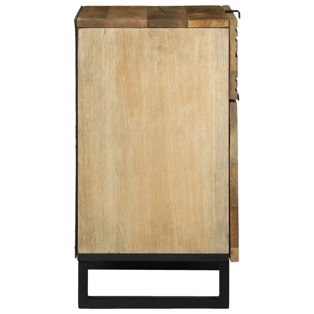 Comodino 50x33x60 cm Legno massello di mango